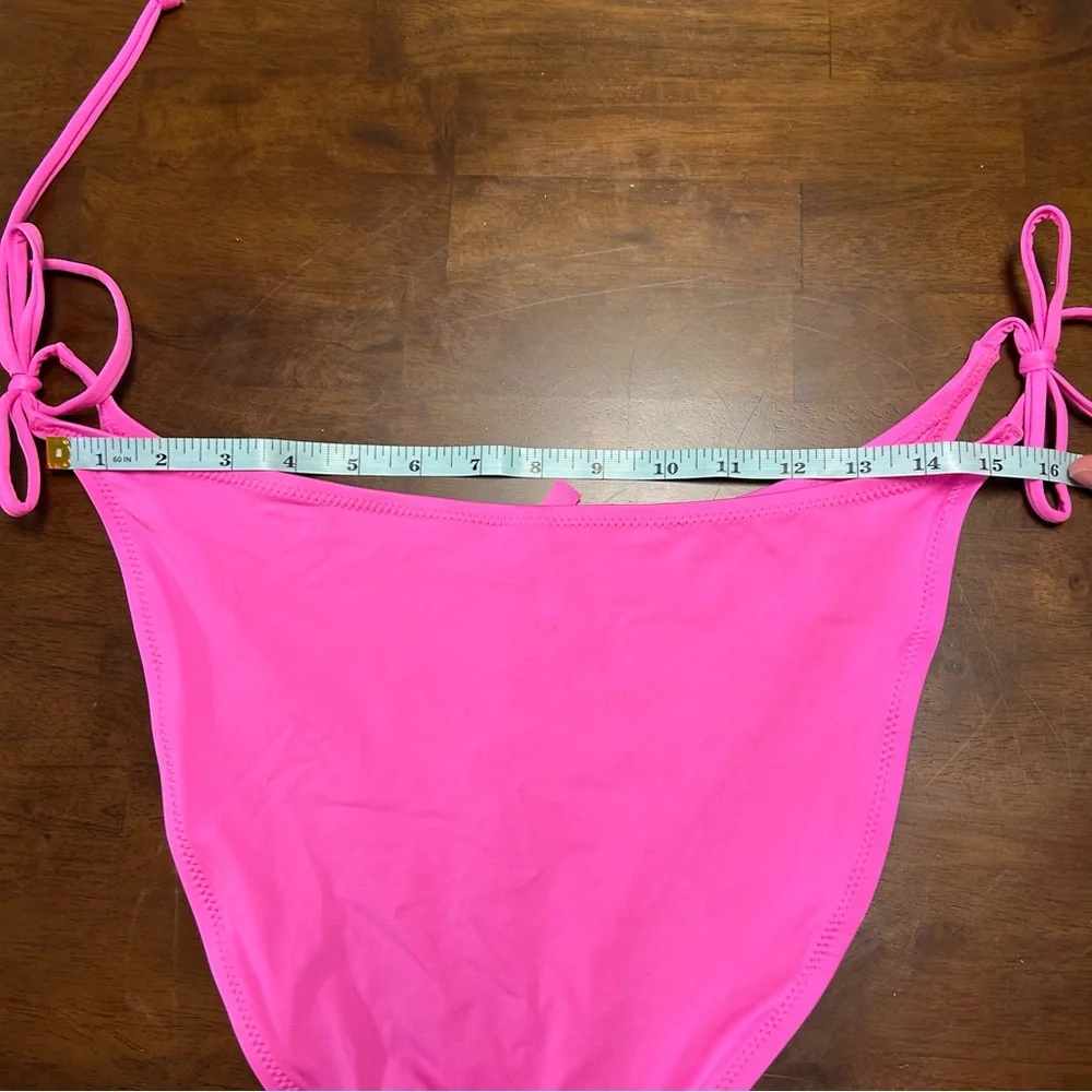 NWT SKIMS Swim Dipped Tie Bottoms in Taffy Pink SW-TBM-0797 Size 3X